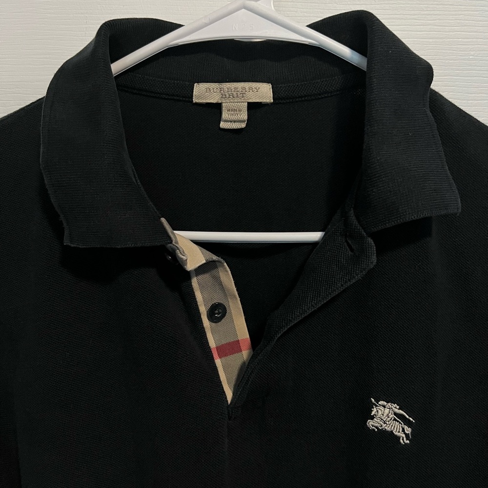 Black Burberry Polo